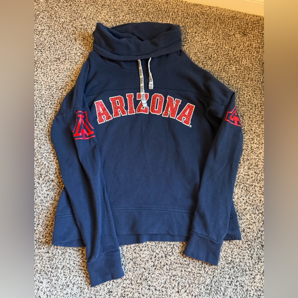 Pink Victoria secret university of Arizona sweatshirt XS